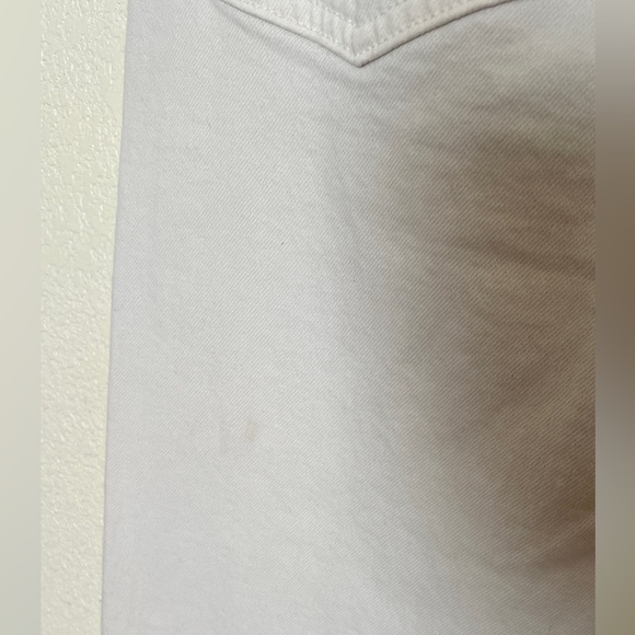 Frank & Eileen Monaghan Jeans Crop Raw Hem Off White Cream 27 Straight. - Picture 10 of 12